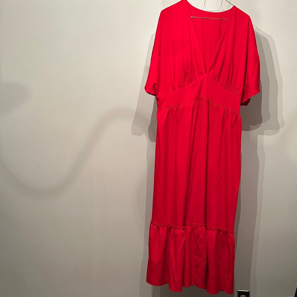 Elegant Red Maxi Dress